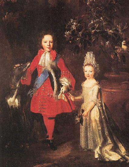 Nicolas de Largilliere Portrait of Prince James Francis Edward Stuart and Princess Louisa Maria Theresa Stuart